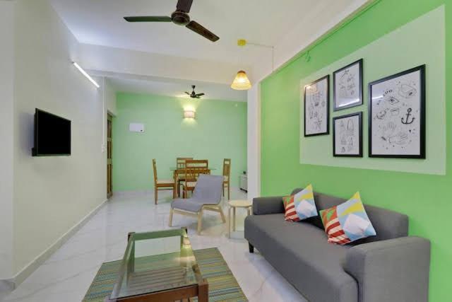 Luxury 2Bhk Apartment Near Calangute Baga Beach With Pool Exterior photo